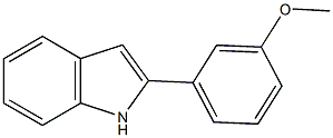 3-(1H-indol-2-yl)phenyl methyl ether 구조식 이미지