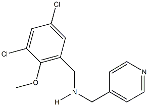 N-(3,5-dichloro-2-methoxybenzyl)-N-(4-pyridinylmethyl)amine 구조식 이미지