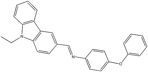 N-[(9-ethyl-9H-carbazol-3-yl)methylene]-N-(4-phenoxyphenyl)amine 구조식 이미지