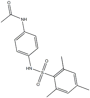 N-{4-[(mesitylsulfonyl)amino]phenyl}acetamide Structure