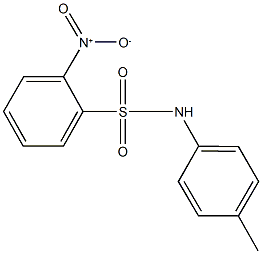 2-nitro-N-(4-methylphenyl)benzenesulfonamide Structure