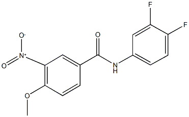 N-(3,4-difluorophenyl)-3-nitro-4-methoxybenzamide Structure