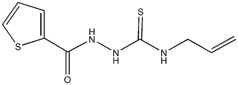 N-allyl-2-(2-thienylcarbonyl)hydrazinecarbothioamide Structure