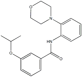3-isopropoxy-N-[2-(4-morpholinyl)phenyl]benzamide Structure