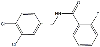 N-(3,4-dichlorobenzyl)-2-fluorobenzamide 구조식 이미지