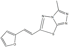 6-[2-(2-furyl)vinyl]-3-methyl[1,2,4]triazolo[3,4-b][1,3,4]thiadiazole 구조식 이미지