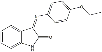 3-[(4-ethoxyphenyl)imino]-1,3-dihydro-2H-indol-2-one Structure