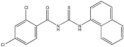 N-(2,4-dichlorobenzoyl)-N'-(1-naphthyl)thiourea Structure