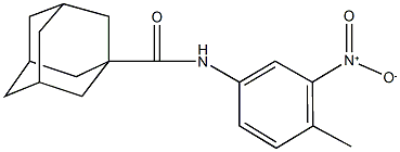 N-{3-nitro-4-methylphenyl}-1-adamantanecarboxamide Structure