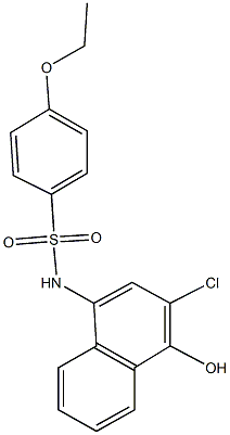 N-(3-chloro-4-hydroxy-1-naphthyl)-4-ethoxybenzenesulfonamide Structure