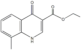 ethyl 8-methyl-4-oxo-1,4-dihydroquinoline-3-carboxylate 구조식 이미지