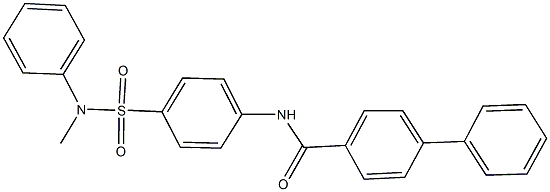 N-{4-[(methylanilino)sulfonyl]phenyl}[1,1'-biphenyl]-4-carboxamide Structure