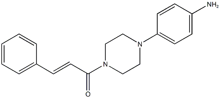 4-(4-cinnamoyl-1-piperazinyl)aniline Structure