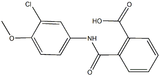 2-[(3-chloro-4-methoxyanilino)carbonyl]benzoic acid Structure