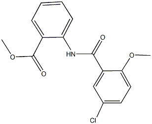 methyl 2-[(5-chloro-2-methoxybenzoyl)amino]benzoate 구조식 이미지