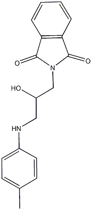 2-[2-hydroxy-3-(4-toluidino)propyl]-1H-isoindole-1,3(2H)-dione 구조식 이미지