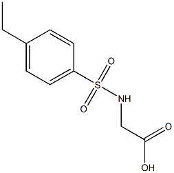 {[(4-ethylphenyl)sulfonyl]amino}acetic acid 구조식 이미지