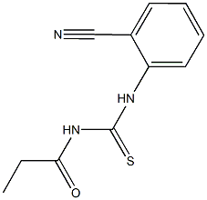 N-(2-cyanophenyl)-N'-propionylthiourea Structure