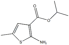 isopropyl 2-amino-5-methyl-3-thiophenecarboxylate 구조식 이미지