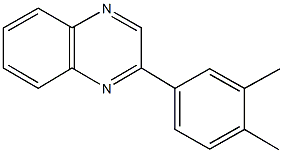2-(3,4-dimethylphenyl)quinoxaline Structure