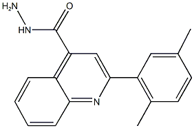 2-(2,5-dimethylphenyl)-4-quinolinecarbohydrazide Structure
