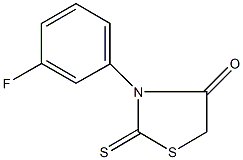 3-(3-fluorophenyl)-2-thioxo-1,3-thiazolidin-4-one 구조식 이미지