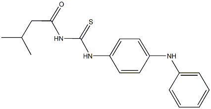 N-(4-anilinophenyl)-N'-(3-methylbutanoyl)thiourea 구조식 이미지