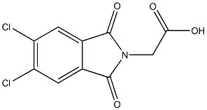 (5,6-dichloro-1,3-dioxo-1,3-dihydro-2H-isoindol-2-yl)acetic acid 구조식 이미지