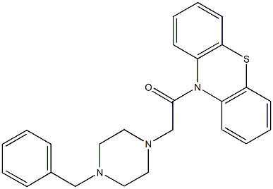 10-[(4-benzyl-1-piperazinyl)acetyl]-10H-phenothiazine Structure