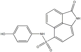 N-(4-hydroxyphenyl)-2-oxo-1,2-dihydrobenzo[cd]indole-6-sulfonamide Structure