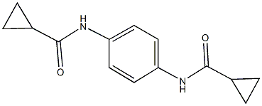 N-{4-[(cyclopropylcarbonyl)amino]phenyl}cyclopropanecarboxamide Structure