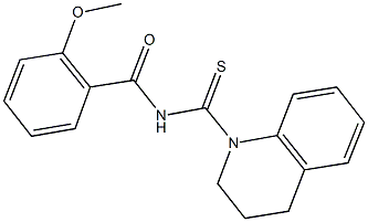 N-(3,4-dihydro-1(2H)-quinolinylcarbothioyl)-2-methoxybenzamide Structure