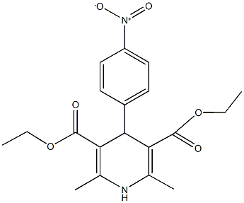 diethyl 4-{4-nitrophenyl}-2,6-dimethyl-1,4-dihydro-3,5-pyridinedicarboxylate Structure