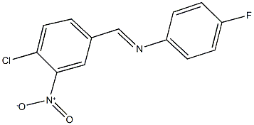 N-(4-chloro-3-nitrobenzylidene)-4-fluoroaniline 구조식 이미지