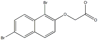 [(1,6-dibromo-2-naphthyl)oxy]acetate Structure