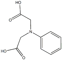 [(carboxymethyl)anilino]acetic acid Structure