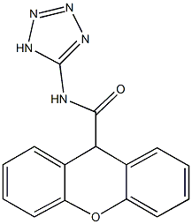 N-(1H-tetraazol-5-yl)-9H-xanthene-9-carboxamide Structure