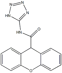 N-(1H-tetraazol-5-yl)-9H-xanthene-9-carboxamide 구조식 이미지