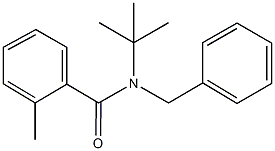 N-benzyl-N-(tert-butyl)-2-methylbenzamide 구조식 이미지