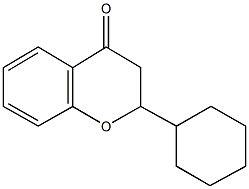 2-cyclohexyl-2,3-dihydro-4H-chromen-4-one 구조식 이미지