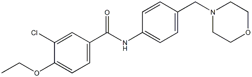 3-chloro-4-ethoxy-N-[4-(4-morpholinylmethyl)phenyl]benzamide Structure