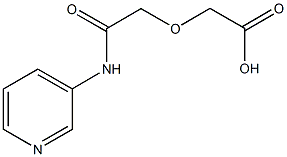 [2-oxo-2-(3-pyridinylamino)ethoxy]acetic acid 구조식 이미지