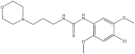 N-(4-chloro-2,5-dimethoxyphenyl)-N'-(3-morpholin-4-ylpropyl)thiourea 구조식 이미지