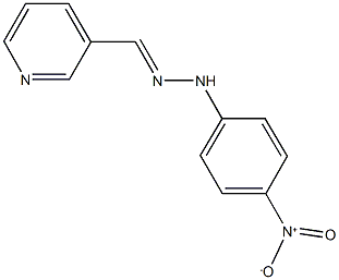 nicotinaldehyde {4-nitrophenyl}hydrazone 구조식 이미지