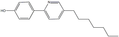 4-(5-heptyl-2-pyridinyl)phenol 구조식 이미지