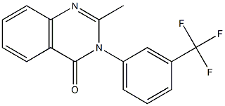 2-methyl-3-[3-(trifluoromethyl)phenyl]-4(3H)-quinazolinone Structure