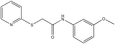 N-(3-methoxyphenyl)-2-(2-pyridinylsulfanyl)acetamide Structure