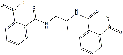 2-nitro-N-[2-({2-nitrobenzoyl}amino)-1-methylethyl]benzamide 구조식 이미지