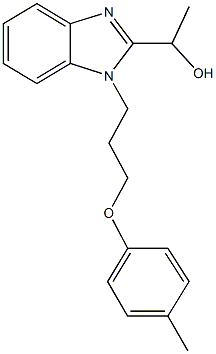 1-{1-[3-(4-methylphenoxy)propyl]-1H-benzimidazol-2-yl}ethanol Structure