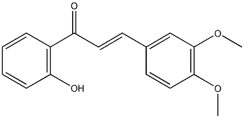 3-(3,4-dimethoxyphenyl)-1-(2-hydroxyphenyl)-2-propen-1-one Structure